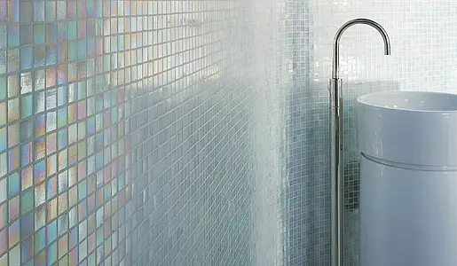Mosaik, Textur pärlemor, Färg flerfärgade, Glas, 32.2x32.2 cm, Yta blank